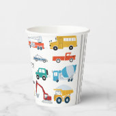 Gobelets En Papier City Transport Camion Deuxième fête d'anniversaire (Gauche)