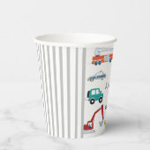 Gobelets En Papier City Transport Camion Deuxième fête d'anniversaire (Droite)