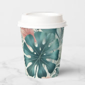 Gobelets En Papier Clair Tropical Essence Papier Coupe Avec Lid (Recto)