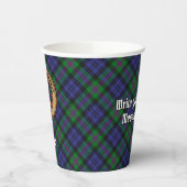 Gobelets En Papier Clan Baird Crest sur Tartan (Gauche)