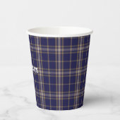 Gobelets En Papier Clan Baker Plaid Tasses De Papier Personnalisées (Gauche)