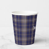 Gobelets En Papier Clan Baker Plaid Tasses De Papier Personnalisées (Droite)