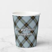 Gobelets En Papier Clan Bell Crest sur Tartan (Verso)