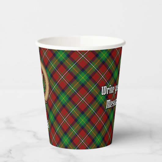 Gobelets En Papier Clan Boyd Crest sur Tartan (Gauche)