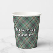 Gobelets En Papier Clan Craig Crest sur Tartan Paper Cups (Verso)