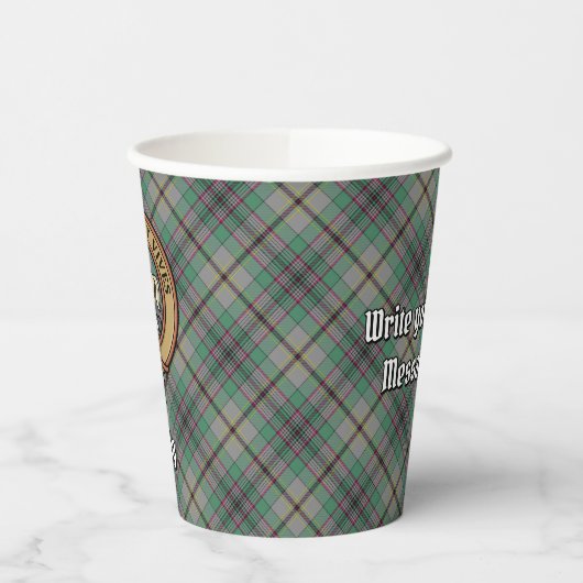 Gobelets En Papier Clan Craig Crest sur Tartan Paper Cups (Gauche)