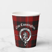 Gobelets En Papier Clan Cunningham Badge & Tartan (Recto)