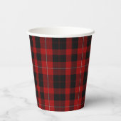 Gobelets En Papier Clan Cunningham Plaid Custom Paper Cups (Verso)