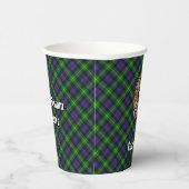 Gobelets En Papier Clan Farquharson Crest sur Tartan Paper Cups (Droite)