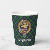 Gobelets En Papier Clan Farquharson Crest sur Tartan Paper Cups (Recto)