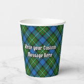 Gobelets En Papier Clan Ferguson Crest sur Tartan Paper Cups (Verso)