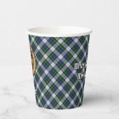 Gobelets En Papier Clan Gordon Crest sur la robe Tartan tasses de pap (Gauche)
