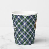 Gobelets En Papier Clan Gordon Crest sur la robe Tartan tasses de pap (Droite)