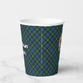 Gobelets En Papier Clan Gordon Crest sur Tartan Paper Cups (Droite)