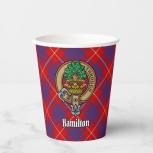 Gobelets En Papier Clan Hamilton Crest sur les tasses de papier tarte