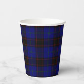 Gobelets En Papier Clan Home Crest Badge et Tartan (Verso)