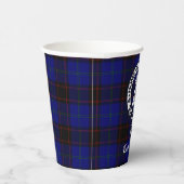 Gobelets En Papier Clan Home Crest Badge et Tartan (Droite)