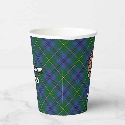 Gobelets En Papier Clan Johnston Crest tasses de papier (Droite)