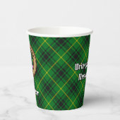 Gobelets En Papier Clan MacArthur Crest sur Tartan (Gauche)