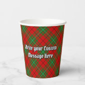 Gobelets En Papier Clan MacAulay Crest sur Tartan Paper Cups (Verso)