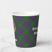 Gobelets En Papier Clan MacDonald Crest sur Tartan Paper Cups (Gauche)