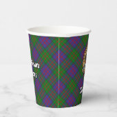 Gobelets En Papier Clan MacDonald Crest sur Tartan Paper Cups (Droite)