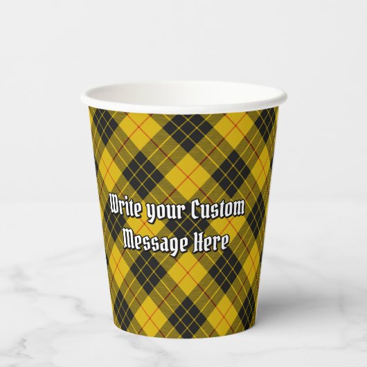 Gobelets En Papier Clan MacLeod de Lewis Crest (Verso)