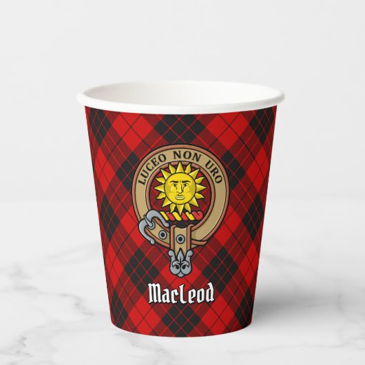 Gobelets En Papier Clan MacLeod de Raasay Crest (Recto)