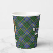 Gobelets En Papier Clan MacMillan Crest sur la chasse Tartan (Gauche)