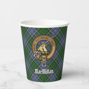 Gobelets En Papier Clan MacMillan Crest sur la chasse Tartan