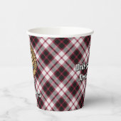 Gobelets En Papier Clan MacPherson Crest sur la chasse Tartan (Gauche)