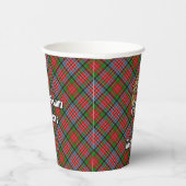 Gobelets En Papier Clan MacPherson Crest sur Tartan Paper Cups (Droite)
