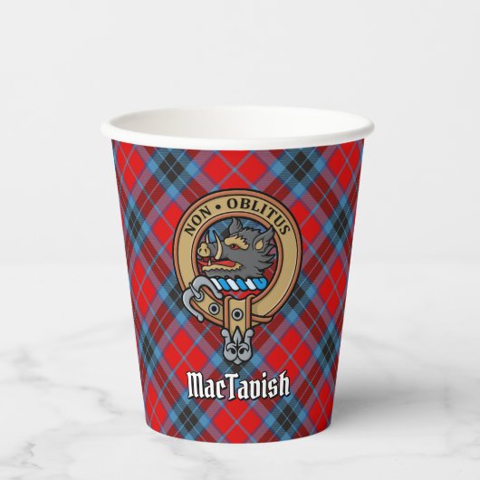 Gobelets En Papier Clan MacTavish Crest tasses en papier (Recto)