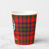 Gobelets En Papier Clan Matheson Crest Badge et Tartan (Gauche)