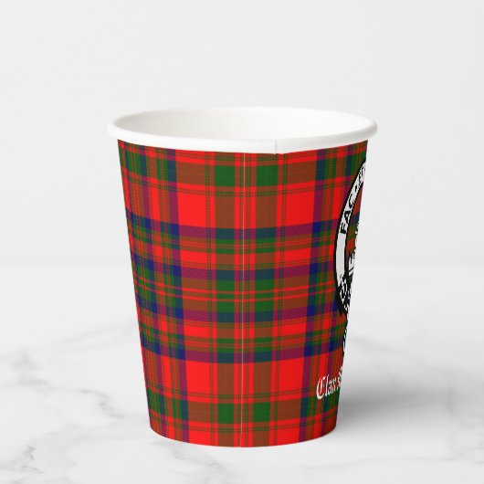 Gobelets En Papier Clan Matheson Crest Badge et Tartan (Droite)
