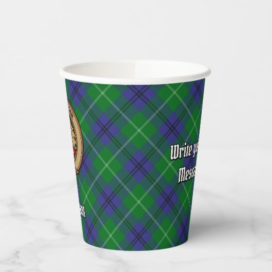 Gobelets En Papier Clan Oliphant Crest sur Tartan Paper Cups (Gauche)