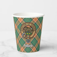 Clan Pollock Crest Cubes en papier