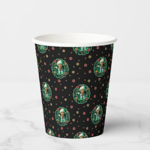 Gobelets En Papier Clark Griswold Motif de la couronne de Noël
