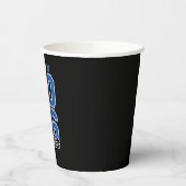 Gobelets En Papier Class Of 2026 Senior Blue Graduation Graduate (Gauche)