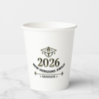 Gobelets En Papier Class of 2026 / Vasos de Papel