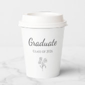 Gobelets En Papier Classe botanique simple de 2025 Graduation Party (Verso)