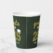 Gobelets En Papier Classe De 2025 Chalkboard Sketch Graduation Party (Droite)