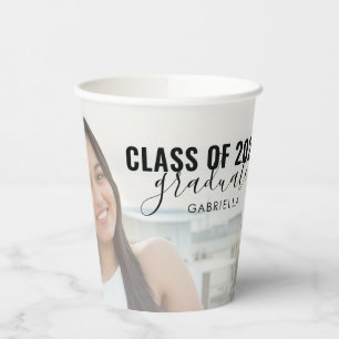 Gobelets En Papier Classe de 2025 Graduation Party Photo