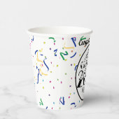 Gobelets En Papier Classe de style tatouage de 2026 Graduation (Droite)