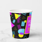 Gobelets En Papier Classe Reunion Retro School 80's Style (Recto)