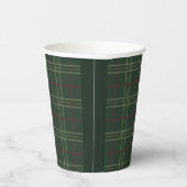 Gobelets En Papier Classic Green Plaid (Droite)
