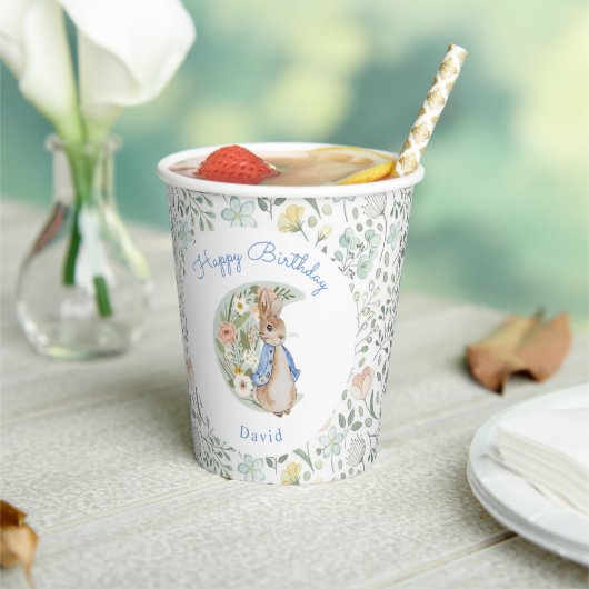 Gobelets En Papier Classic Peter le lapin Beatrix Potter Anniversaire (Insitu)