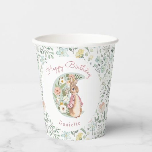 Gobelets En Papier Classic Peter le lapin Beatrix Potter Anniversaire (Recto)