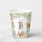 Gobelets En Papier Classic Pierre le lapin Anniversaire (Recto)