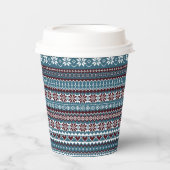 Gobelets En Papier Classic Scandinavian Christmas Sweater Pattern (Recto)